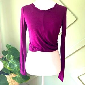 Crop long sleeve top size S by Alternative apparel
